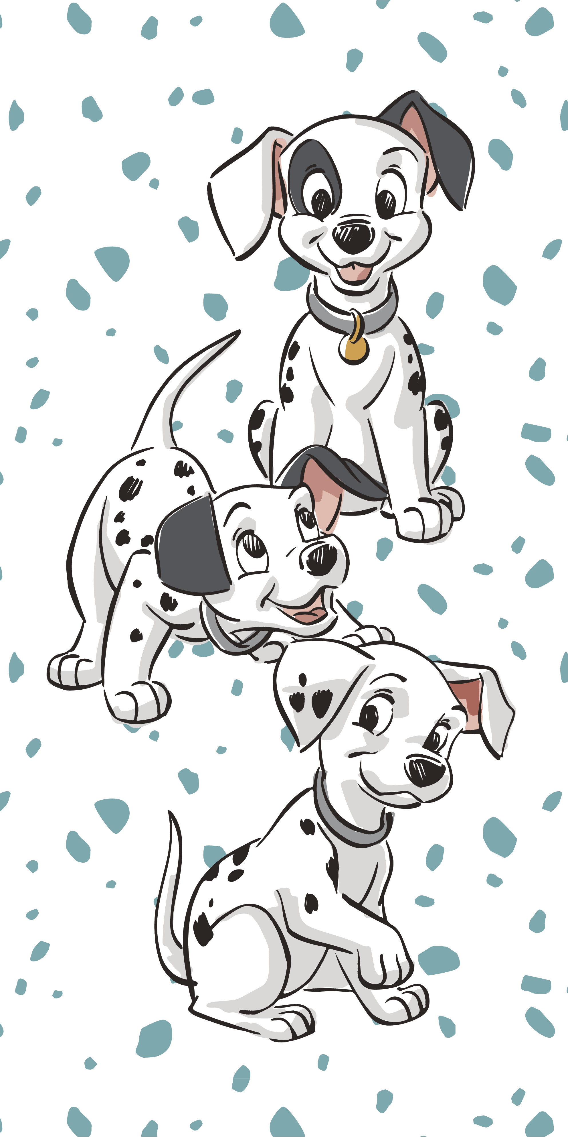 101 Dalmatians Fabric Wallpaper and Home Decor  Spoonflower