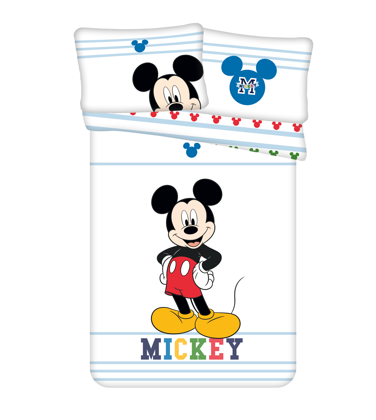 200x140x0.5 cm Algodón Jerry Fabrics Ropa de Cama para Niños con Cremallera Diseño Mickey and Friends 