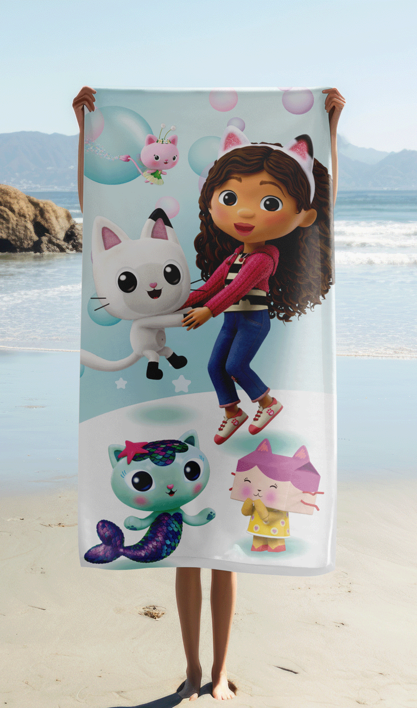 Gabby's Dollhouse 01 beach towel image 2