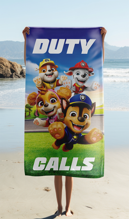 Tlapková patrola "Duty Calls" osuška obrázek 2