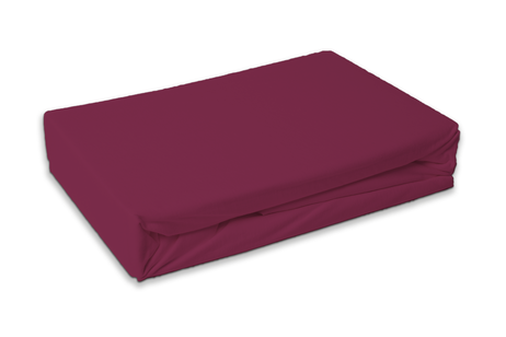 Fitted sheet burgundy image 1