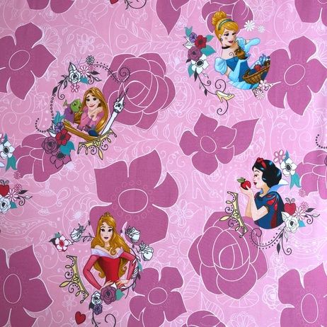 Princesses "Pink 02" fitted sheet image 3