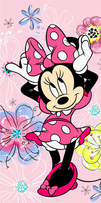 Minnie "Pink Bow" beach towel image 1