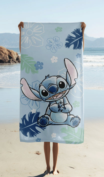 Lilo and Stitch "Ohana blue" osuška obrázek 2