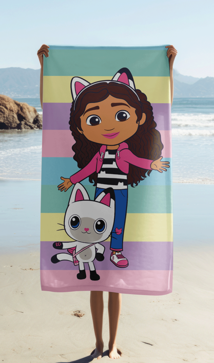 Gabby´s Dollhouse "Colors" beach towel image 2