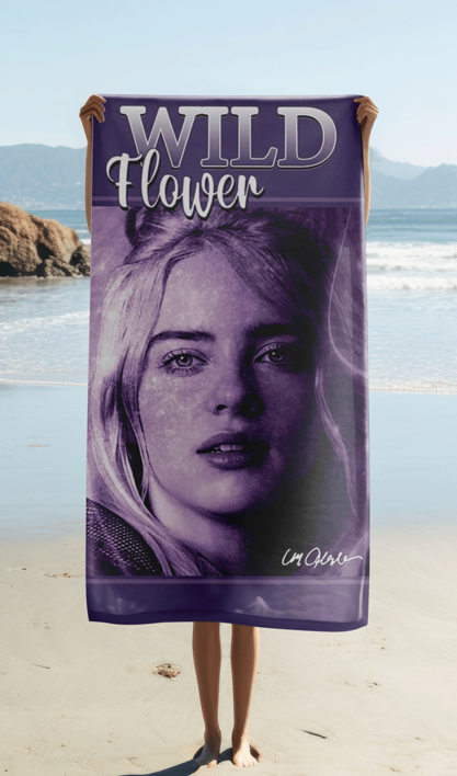 Billie Eilish beach towel image 2