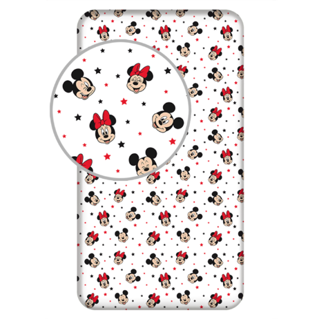 Mickey and Minnie "Stars" fitted sheet image 1