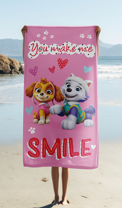 Tlapková patrola "You Make Me Smile" osuška obrázek 2
