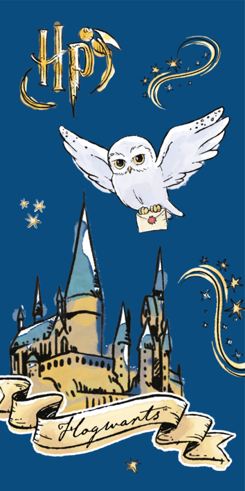 Harry Potter "Magic owl" beach towel image 1
