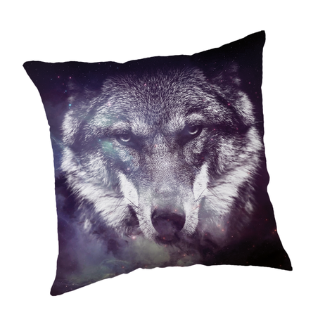 Blue Wolf cushion cover image 1