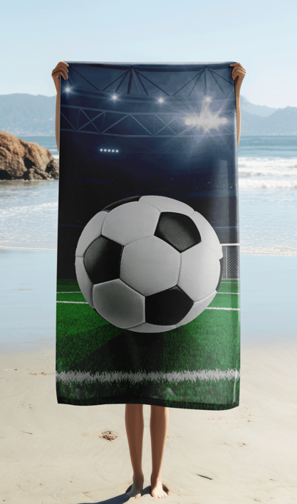 Football Field beach towel image 2