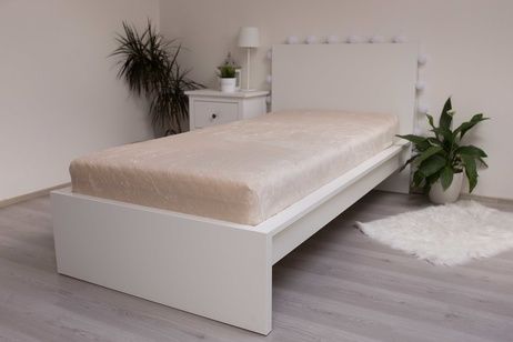 Bed sheet microflanel cream 90x200 cm image 1