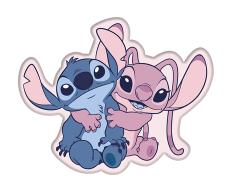 Lilo and Stitch "Hug" shaped cushion image 1