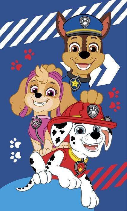 Paw Patrol "blue" hand towel image 1