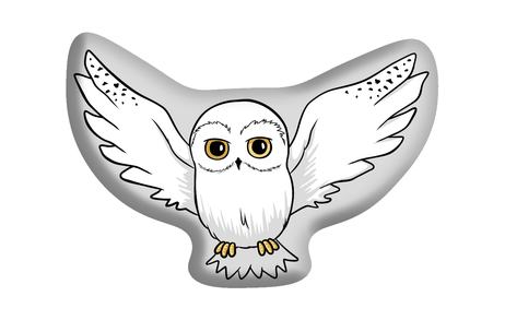Harry Potter "Flying Hedwig" shaped cushion image 1