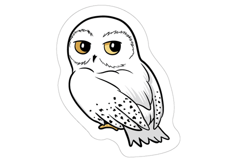 Harry Potter "Hedwig 01" shaped cushion image 1