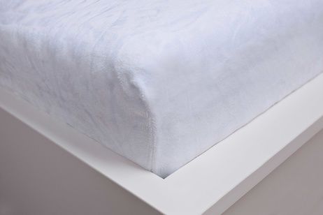 Bed sheet microflanel white 90x200 cm image 2