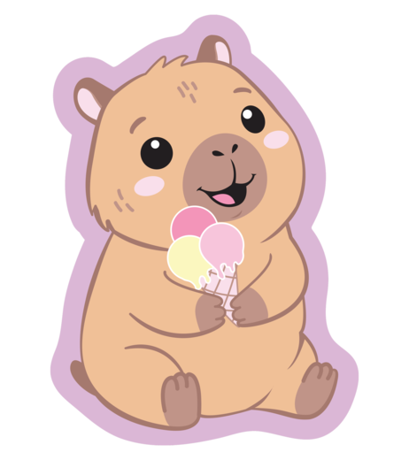 Capybara 01 shaped cushion image 1