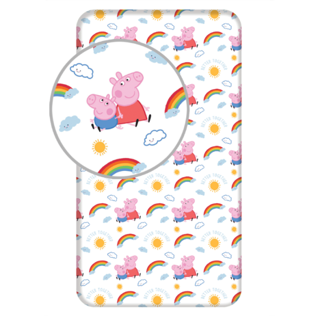 Peppa Pig "PEP132" fitted sheet image 1