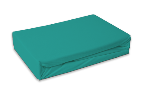 Fitted sheet turquoise green image 1
