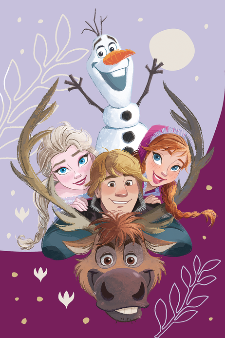 Frozen "Family 03" microflannel blanket image 1