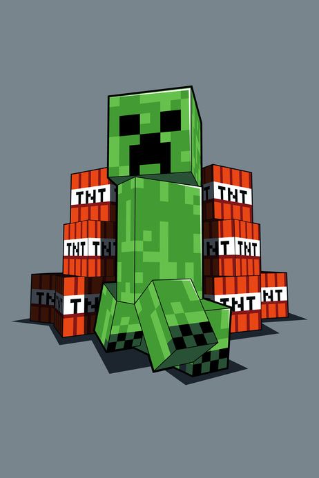 Minecraft "TNT" fleece blanket image 1