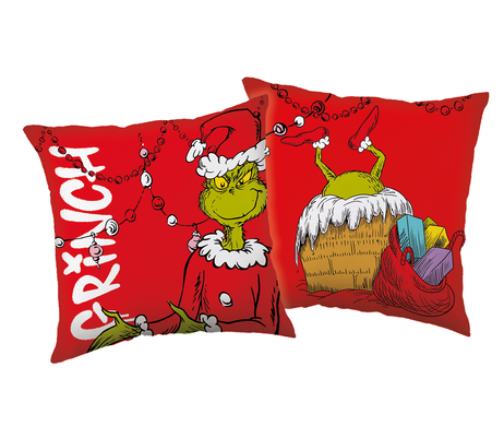 Grinch "Gift Trouble" polštářek obrázek 1
