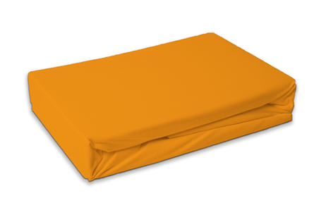 Fitted sheet yellow-orange image 1