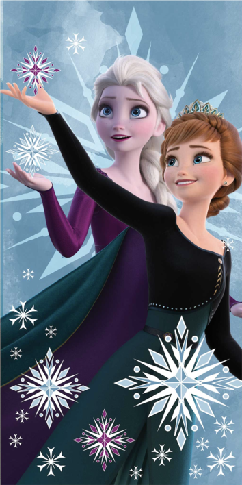 Frozen 2 "Snowflake 03" beach towel image 1