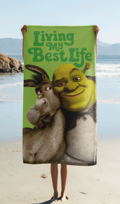 Shrek "The Best Life" beach towel image 2