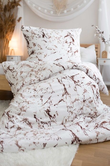 Bed set microflanel Brown Marble image 1