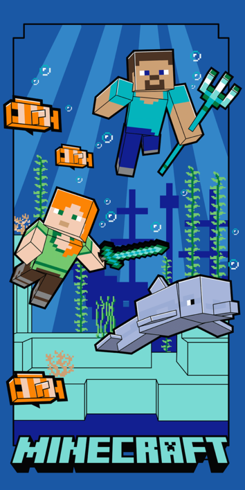 Minecraft "Underwater Fun" osuška micro obrázek 1