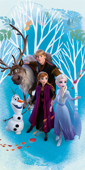 Frozen 2 "Blue" beach towel image 1