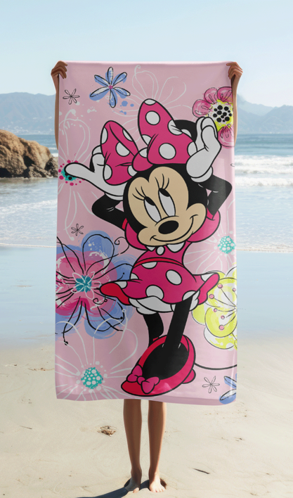 Minnie "Pink Bow" beach towel image 2