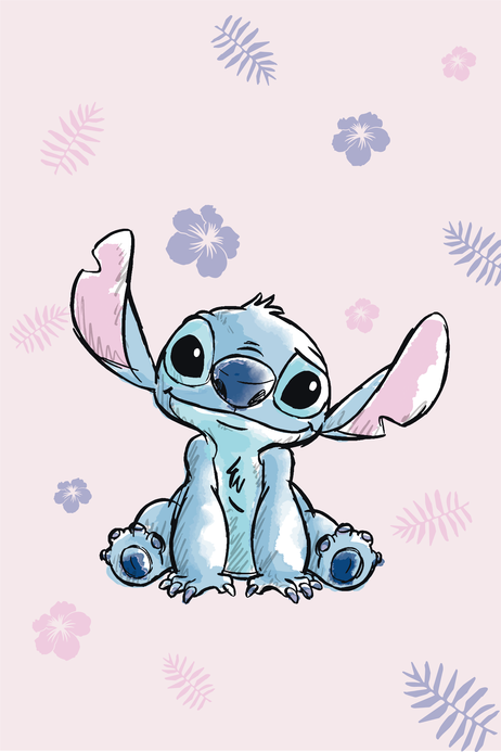 Lilo and Stitch "pink" mikroflanelová deka obrázek 1