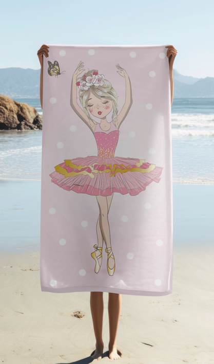 Ballerina beach towel image 2