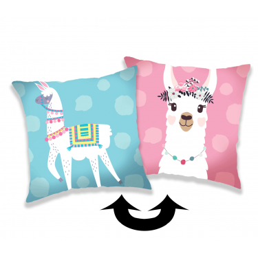Llama "03" cushion cover with sequins image 1