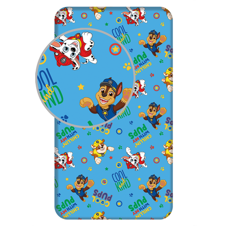 Paw Patrol "Cool pups" fitted sheet image 1