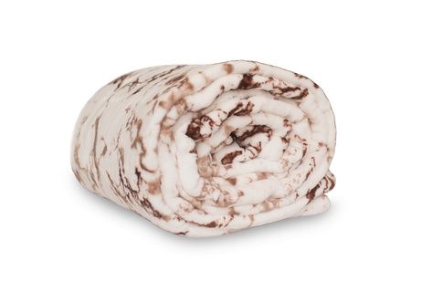 Microflanel blanket with sherpa Marble brown image 4