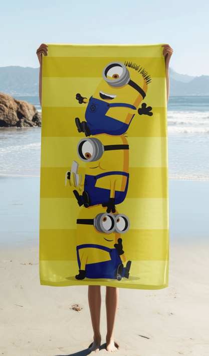 Minions "Trio Tower" beach towel image 2