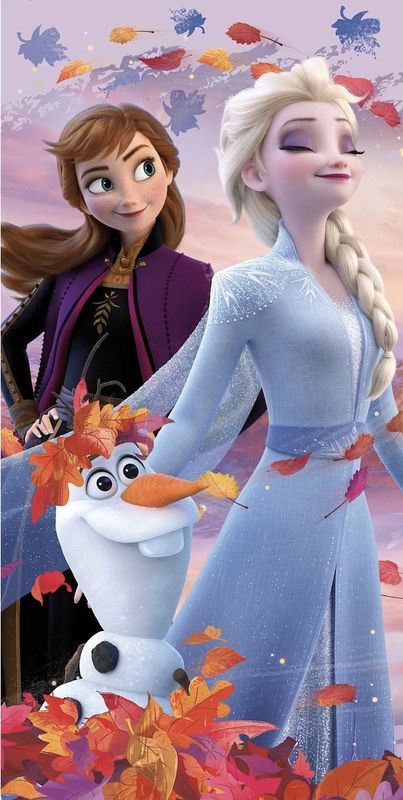 Frozen "Nature Spell" beach towel