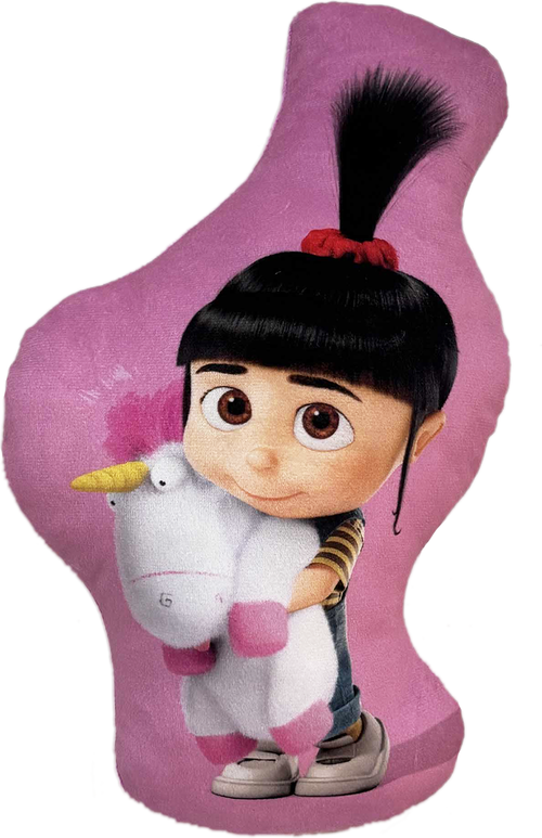 Minions "Agnes and Unicorn" tvarovaný polštářek