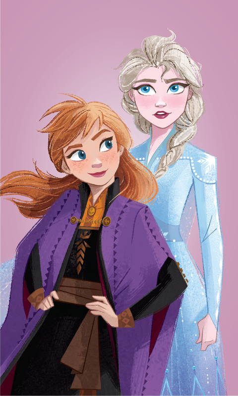 Frozen "purple 05" hand towel