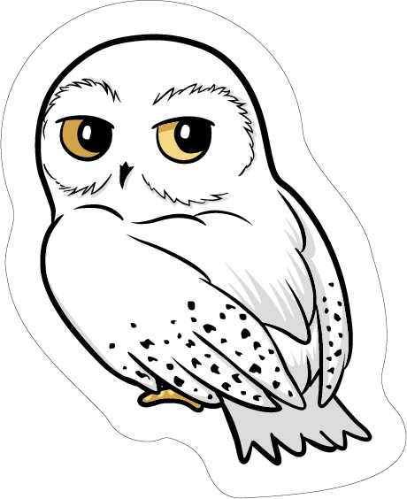 Harry Potter "Hedwig 01" shaped cushion