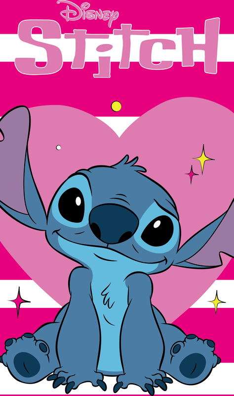 Lilo and Stitch "Pink Heart" osuška