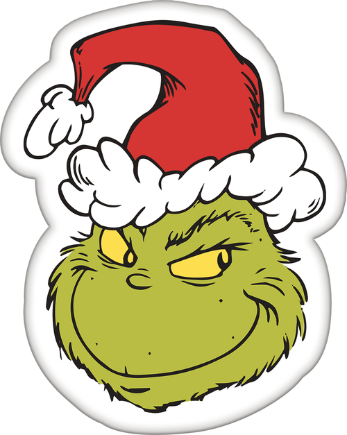 Grinch tvarovaný polštářek