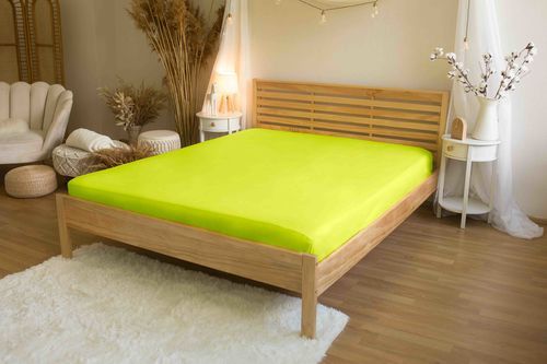 Bed sheet microfiber lime 180x200 cm