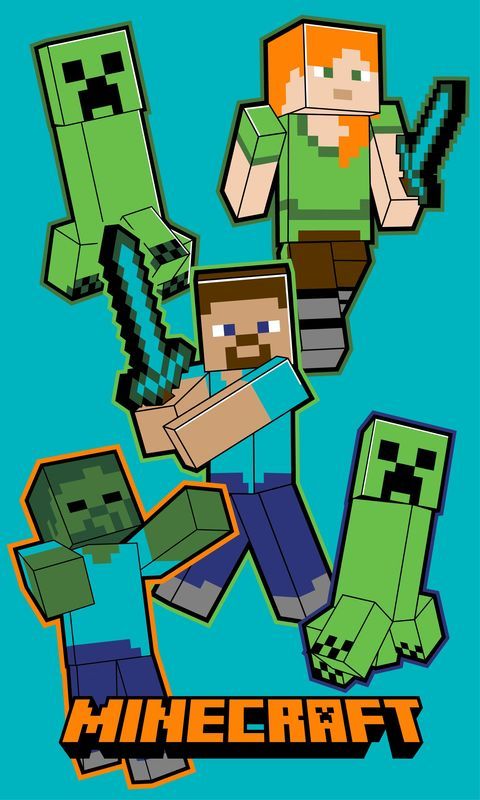 Minecraft Crawler 30x50 hand towel