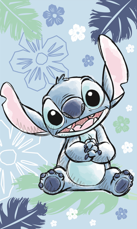 Lilo and Stitch "Ohana blue" hand towel