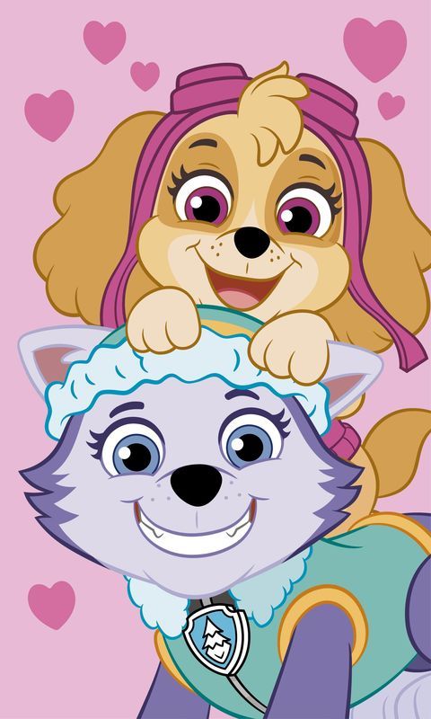 Tlapková patrola "pink" ručník